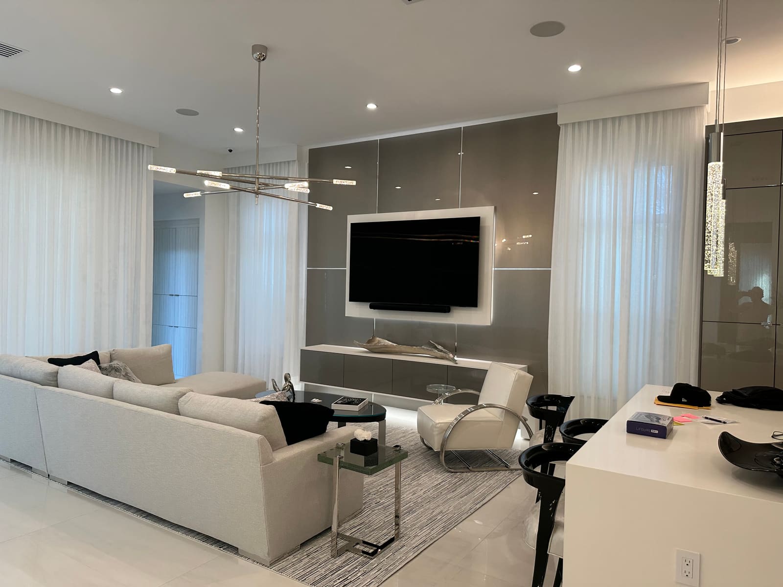 Living room — Weston Construction project